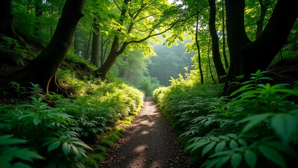 Hidden woodland trail discovery experience